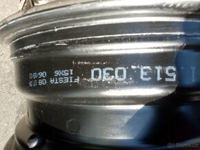 Ocelové disky 6x15 4x108 et 47,5 + originál poklice - 4