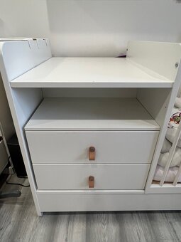 Dětská postýlka s přebalovacím pultem (rostoucí) - 4