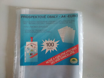 prospektové euro obaly A4 - 3 x 100 kusů - 4