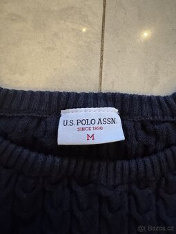 US Polo Assn. modrý svetr - 4