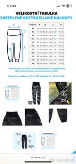Reflexní softshellové kalhoty 104 V-mart - 4