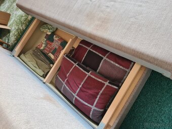 Rozkládací válenda 160x200, s úložným prostorem - 4