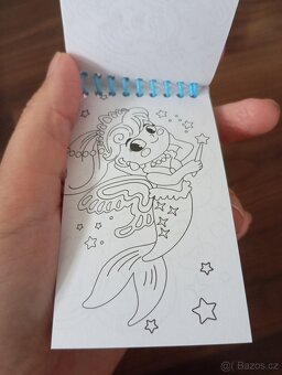 Dětská dívčí sada - deníčky, omalovánky pastelky - 4