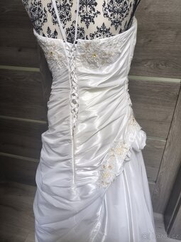 Tradiční svatební šaty vel. 38/40/42 - 4