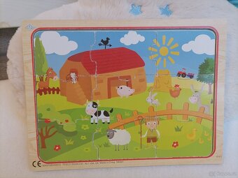 Dřevěné vkládačky, puzzle - 4