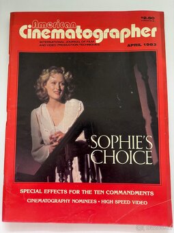 Set vintage filmového časopisu Cinematographer z osmdesátek - 4