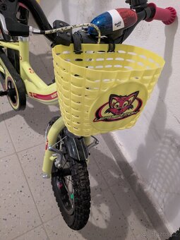 12" dětské kolo LEADER FOX Busby Girl žlutozelené - 4