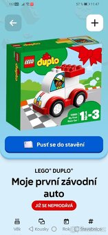 Dvě sady Lego Duplo autobus 10851 a závodní auto 10861 - 4