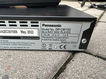 Panasonic DP-UB150, 4K UHD Blu-ray přehrávač – plně funkční - 4