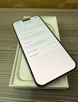 Apple iPhone 15 Pro 128GB white titanium, komplet - 4