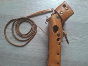 Kožený futrál/obal od důlního interferometru retro - 4