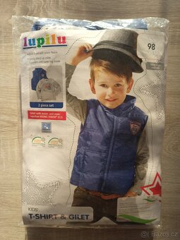 Chlapeckáá vesta s tričkem v.98 - 4