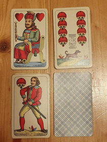 Mix starých hracích karet - žolíkové karty, karty na mariáš - 4