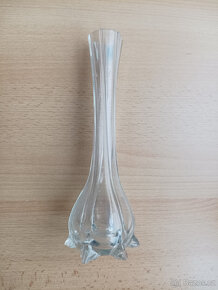 Retro skleněná vázička - velmi zajímavý tvar (vintage) - 4