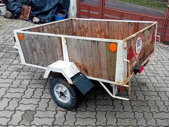 Karka přívěsný vozík s doklady, 400Kg 1,48m x1,11, NOVÁ STK - 4