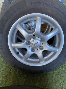 4ks ALUKOLA VW, ŠKODA, 6 1/2Jx15, ET 38 + 195/65 R 15 LETNÍ - 4