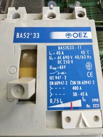 Jistič ,deon OEZ BA52-33-77 a BA52G33-77 - 4