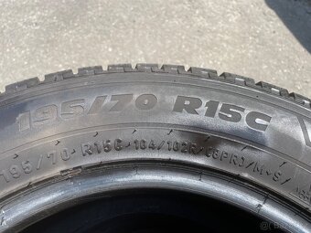 4 ks zimní dodávkové pneu Pirelli 195/70R15C - 4