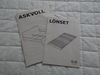 Postel IKEA ASKVOLL 140 x 200 cm včetně lamelového roštu - 4