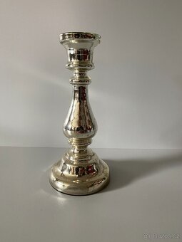 svícen skleněný svícen svícny staré skleněné svícny - 4