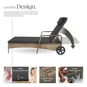 Zahradní lehatko nové - 4