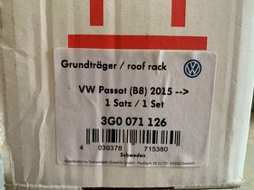 NOVÉ originál střešní nosiče hagusy VW Passat B8 - 4