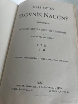 Dvoudílné vydání Malý Ottuv slovník naučný. - 4