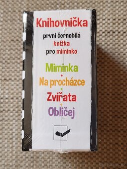 Knihovnička první černobílá knížka pro miminko - nová - 4