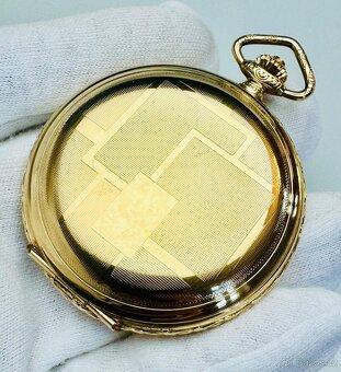 PÁNSKÉ ART DECO KAPESNÍ HODINKY ESTA - FULL SET - FUNKČNÍ - 4