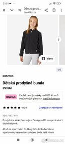 Nová dětská lehká prodyšná bunda, vel. 12-13 let - 4