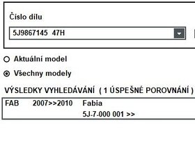 Schránka odkládací, Škoda Fabia 5J9867145 47H - 4
