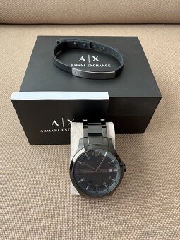 Pánské hodinky Armani Exchange Hampton černé + náramek - 4