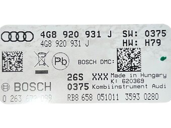 Budíky naftové 4G8920931J Audi A6 C7 4G r.v. 2012 - 4