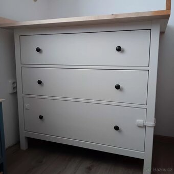 Komoda Hemnes s přebalovacím pultem - 4