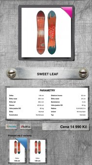 Snowboard Nitro Sweet Leaf 146cm s vázáním - 4