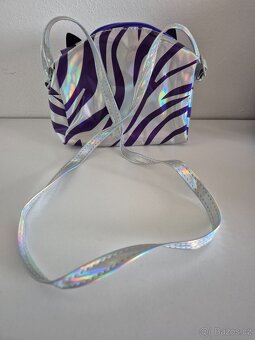 Purse Pets Metalická interaktivní kabelka zebra - 4