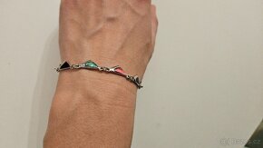 Náramek s perleťovými kamínky - 4