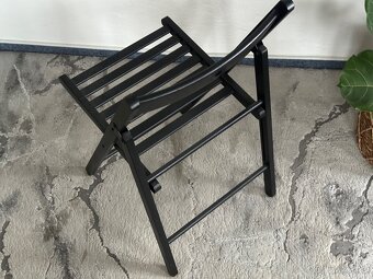 IKEA Frösvi skládací židle černá dřevěná - 4