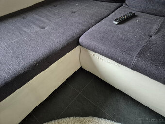 Veľký rozkladací gauč, tvar U , celková šírka 353cm - 4