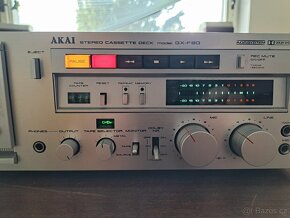 Tape deck Akai GX-F80, nádherný tříhlavý deck, 100% funkční. - 4