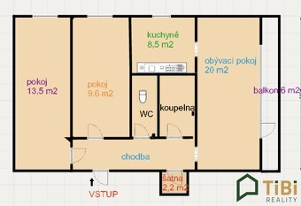 Prodej byty 3+1, 72 m2 - Brno - Lesná, ev.č. 00220 - 4