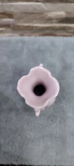 Růžový porcelán,vázička,Chodov - 4