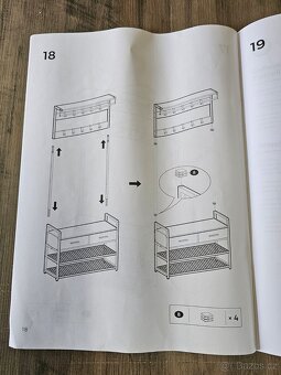 Nový předsíňový věšák s botníkem a lavicí - 4