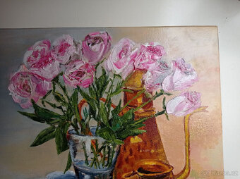 autorský obraz "Preference for coffee and beauty" 40 x 40 - 4