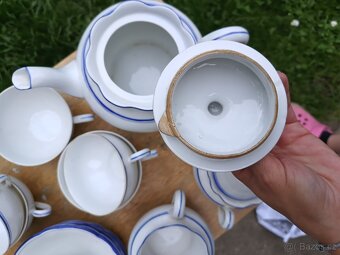 Sada Czechoslovakia modry porcelan - 4