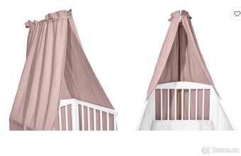 Přístavná postýlka k posteli rodičů s matrací Monbaby šedá - 4