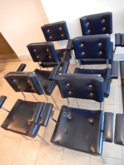Křesla chromovaná čalouněná 12kusů, Belet OPP Vejprty - 4