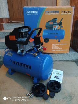 Prodám NEPOUŽITÝ olejový Kompresor HYUNDAI HYD-50 - 50 LITRŮ - 4