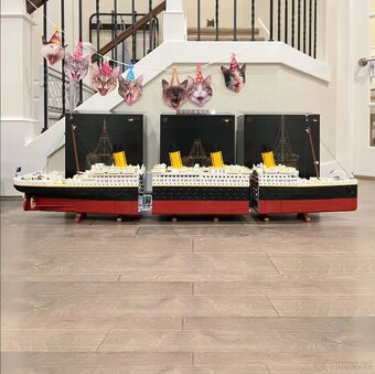 Stavebnica TITANIC + EIFFEL TOWER - nové, nehrané - typ lego - 4