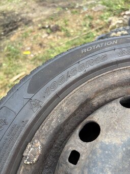 Pneu na diskach 195/55/15 roztec 5x100 - 4